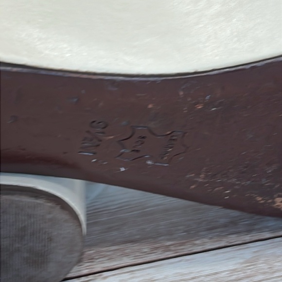 Tory Burch Butter Cream 5” Wedges Strapless Sandals Size 9-1/2M - Picture 8 of 13